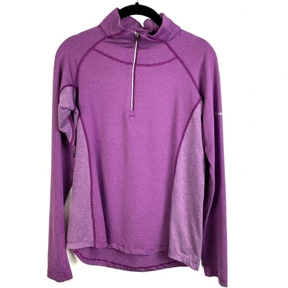 Columbia Active 1/2 Zip Lightweight Purple Pullover - Picture 1 of 12